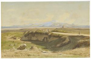 BENOUVILLE Achille 1815-1891,Roman Landscape,1850,Christie's GB 2019-01-31