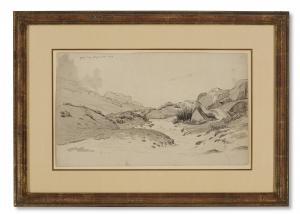 BENOUVILLE Achille 1815-1891,View of the Gorge d'Apremont, Fontainebleau,1835,Christie's 2024-03-27