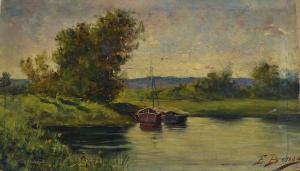 Bensa François 1811-1895,Barche in laguna,Galleria Pananti Casa d'Aste IT 2021-02-06