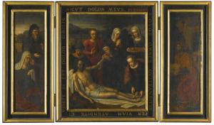 BENSON Ambrosius 1495-1550,TRIPTYCH  WITH  THE  LAMENTATION,Sotheby's GB 2013-04-10