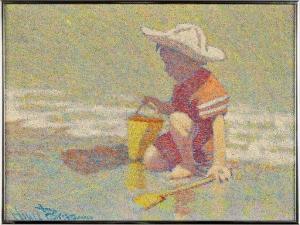 BENSON Henry 1930-1998,Child on the Beach,Susanin's US 2021-08-25