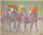 BENSON Henry 1930-1998,Horse Race,Clars Auction Gallery US 2010-08-07