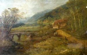 BENSON James 1800-1900,A cottage in an extensive river landscape,Halls GB 2010-12-15