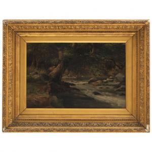 BENSON Townley 1848-1907,PAISAJE CON RÍO,1894,Morton Subastas MX 2022-05-26