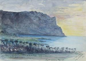 BENT James Theodore,Ansicht der Insel Sokotra  mit der Stadt Kalenzia,1897,Eva Aldag 2013-05-25