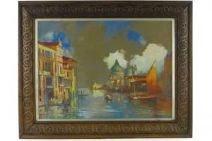 BENT WALKER EDWIN 1892-1903,scene on the Grand Canal, Venice,Burstow and Hewett GB 2015-09-23