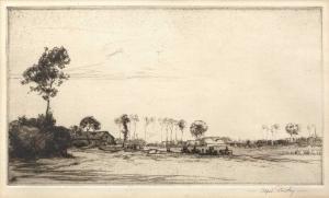 BENTLEY ALFRED 1879-1923,Landscape with buildings,Mallams GB 2024-01-10