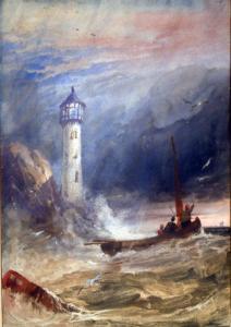 BENTLEY Charles 1806-1854,Fishing boat by a light house,Gorringes GB 2007-10-23