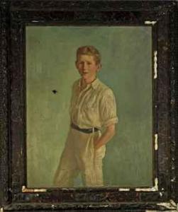 bentley connor arthur,Portrait of a young boy, three-quarter length, in ,1920,Christie's 2011-01-23
