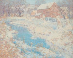 BENTLEY John William 1880-1951,A snowy landscape,John Moran Auctioneers US 2023-05-09