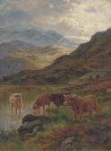 BENTLEY Susan J 1888-1922,Cattle watering in a Highland landscape,Christie's GB 2005-03-09