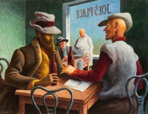 BENTON Thomas Hart 1889-1975,Discussion,1967,Hindman US 2015-05-20