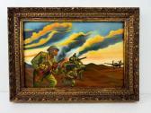 BENTON Thomas Hart,dynamic wartime composition featuring American sol,1948,888auctions 2025-07-31