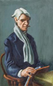 BENTON Thomas Hart 1889-1975,Study for Portrait of Carl Sandburg,1956,Hindman US 2015-05-20