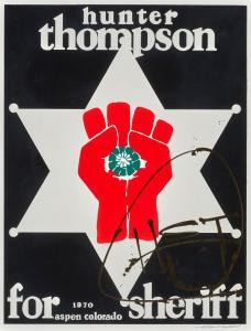 BENTON THOMAS W,Hunter S. Thompson for Sheriff,1970,Menzies Art Brands AU 2023-08-30