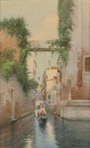 BENVENUTI Eugenio 1881-1959,A Venetian side canal,Mallams GB 2023-10-18