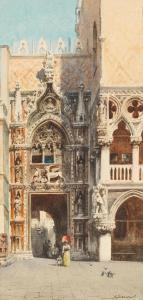 BENVENUTI Eugenio 1881-1959,Venice, Porta della Carta,19th century,Palais Dorotheum AT 2023-04-04