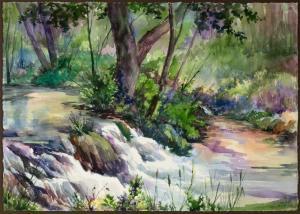 BERAN Lenore 1925-2005,Landscape with Stream,Abell A.N. US 2024-02-08
