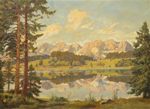 BERAN Leopold 1884-1965,Mountain Lake,Hindman US 2012-01-22