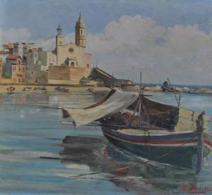 BERBEGAL V.,Continental harbour scene,Burstow and Hewett GB 2010-09-22
