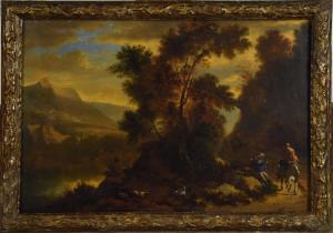 BERCHEM Nicolaes,Paysage de montagnes avec berger et troupeau,1659,Galerie Moderne 2024-02-19