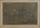 BERCHEM Nicolaes 1620-1683,Wanderer mit Esel und Hufschmid,Von Zengen DE 2008-11-28
