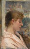 BERCHMANS Emile Edouard 1843-1914,A young beauty,1889,Sotheby's GB 2006-11-14