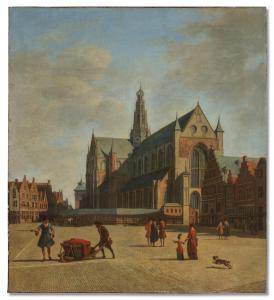 BERCKHEYDE Gerrit Adriaensz,The Grote Markt, Haarlem, looking south-east, with,Christie's 2023-10-10
