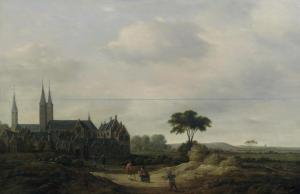 BERCKHOUT G.W 1650-1655,A view of Egmond Abbey,Bonhams GB 2015-10-28