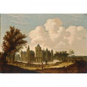 BERCKHOUT G.W 1650-1655,A VIEW OF THE CASTLE OF EGMOND WITH FIGURES ON A P,Sotheby's GB 2006-11-14