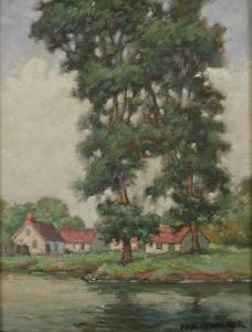 BERDANIER Paul Frederick 1879-1961,HOUSES ON THE WATER,Sloans & Kenyon US 2012-05-04