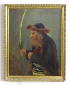 BEREGI SAMUEL WELBER SANDOR 1876-1943,A portrait of a Hasidic / Chassidic Jewis,Claydon Auctioneers 2022-12-30