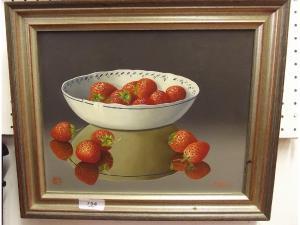 BEREUTER Joachim 1946,Still life Strawberries,Smiths of Newent Auctioneers GB 2017-10-06