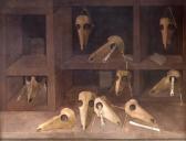 BEREZNICKI Kiejstut,Martwa natura z maskami zwierzęcymi,1991-1999,Sopocki Dom Aukcjny 2023-10-28