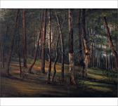 BERGÖÖ Karin 1859-1928,Forest Landscape,Hagelstam FI 2008-09-25