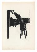 BERG Werner 1904-1981,"Vom Baum fressendes Pferd",1933,Palais Dorotheum AT 2023-06-13