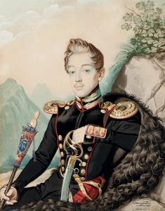 BERGEN von Karl 1794-1835,Portrait of Vasilii Petrovich Miliukov,Christie's GB 2009-10-12