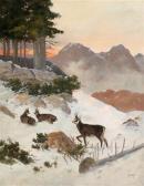 BERGER Georg 1862-1942,Chamois in Winter,Palais Dorotheum AT 2017-06-29