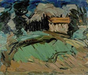 BERGER Hans 1882-1977,Paysage de Provence,1913,Kornfeld CH 2023-06-15