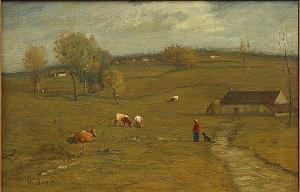 BERGER William Merritt 1872,New York Farm Scene,Clars Auction Gallery US 2013-05-19