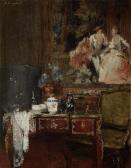 BERGERET Denis Pierre 1846-1910,An elegant interior,Bonhams GB 2013-06-11