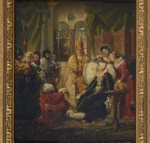 BERGERET Pierre Nolasque 1782-1863,La mort d'une reine,De Maigret FR 2017-06-07