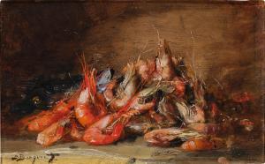 BERGERET Pierre Nolasque 1782-1863,Still Life with Shrimp,19th,Sotheby's GB 2023-05-24