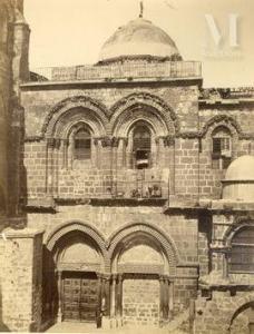 BERGHEIM MELVILLE PETER,Jérusalem, Porte de l'Eglise St Sépulcre,1869,Millon & Associés 2021-11-09
