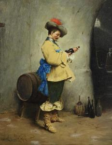 BERGHINZ E 1800,The Wine Connoisseur,1876,Clars Auction Gallery US 2017-04-23