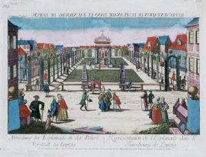 BERGMÜLLER JOHANN BAPTISTE 1724-1785,Abbildung der Esplanade in,1740,Schmidt Kunstauktionen Dresden 2009-09-19