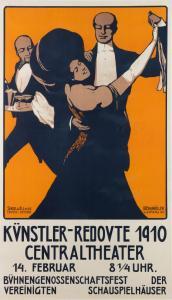BERGMÜLLER Karl Wilhelm 1864-1928,Künstler Redoute Centraltheater,1910,Sotheby's GB 2022-05-06