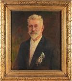 BERGMÜLLER Karl Wilhelm,Porträt eines ordensgeschmückten älteren Herren,1921,Leipzig 2015-05-02