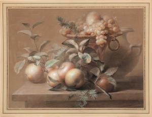 BERJON Antoine 1754-1843,Still life with apples and grapes,Sotheby's GB 2023-06-14