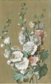 BERJON Antoine 1754-1843,Un bouquet d'alcées,Christie's GB 2005-12-16